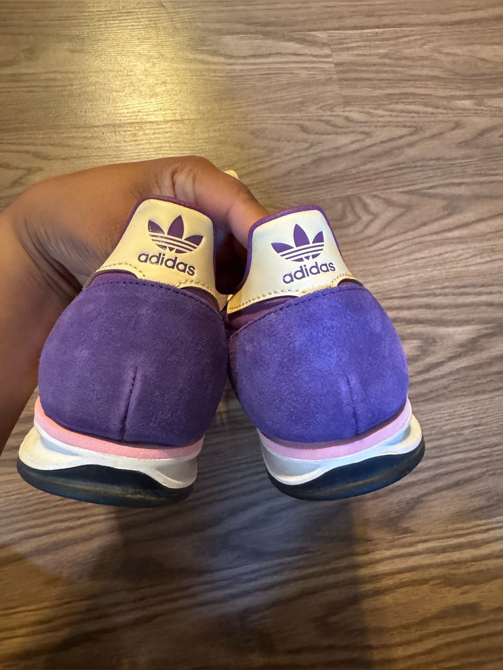 adidas SL 72 OG sneakers in a distinct purple and yellow colorway - Picture 6 of 8